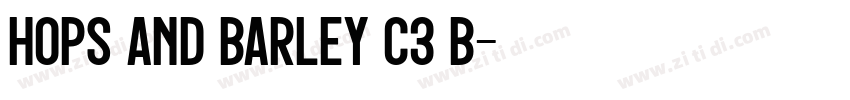 Hops And Barley c3 B字体转换 Hops And Barley c3 B字体转换